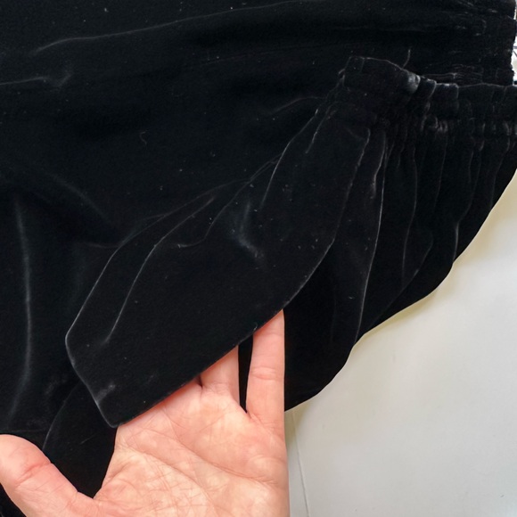 Vintage Zoran Silk Viscose Blend Velvet Wide Leg Pants Made in Italy S M or L - Picture 9 of 12